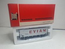 JOUEF HO #6263 WAGON COUVERT METALLIQUE "EVIAN" SNCF proche neuf EN BOITE gu