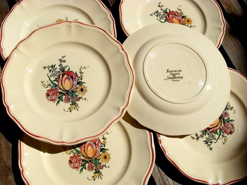 Assiettes plates ancienne - assiettes,