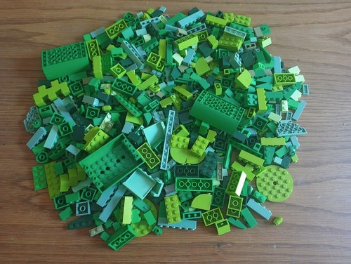 Lego lot brique vert 700 - lot, 0,700