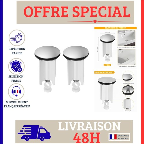 Bouchon baignoire universel - baignoire,
