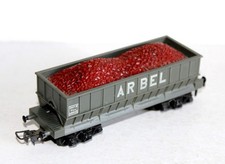 HORNBY HO 726 WAGON HOUILLER TREMIE BALLAST ARBEL MINERALIER CHARGEMENT MINERAIS