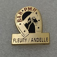 Pin's HIPPISME-Fleury sur Andelle-Cheval Bar PMU -Livraison gratuite-P1E6
