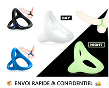 Anneau Pénien En Silicone Pour Homme Érection Plus Longue Plus Dure - 3 Couleurs