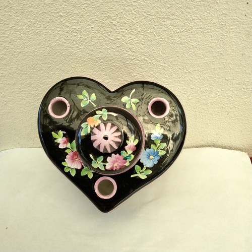Encrier coeur faience - encrier,