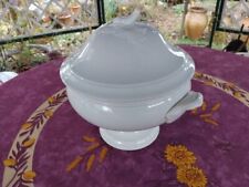 Soupière ou Légumier Blanc Terre de Fer Céramique HB et Co Choisy le Roi 27cm
