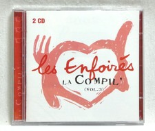 LES ENFOIRES LA COMPIL VOL.3 DOUBLE CD AUDIO RESTO DU COEUR NEUF SOUS BLISTER