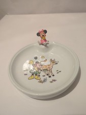 Assiette bébé Disney Mickey Minnie à la ferme – Porcelaine de Paris vintage