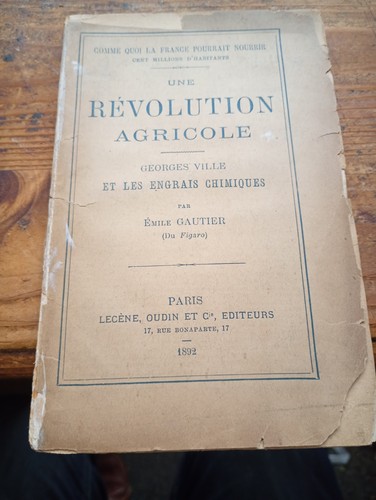 Une révolution agricole - une,