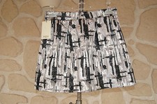 Jupe couleur argent et noire