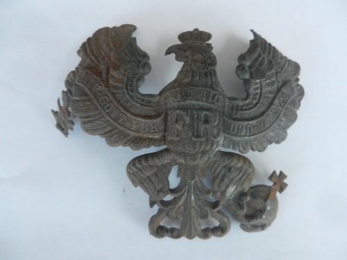 Ancienne plaque casque à - de,