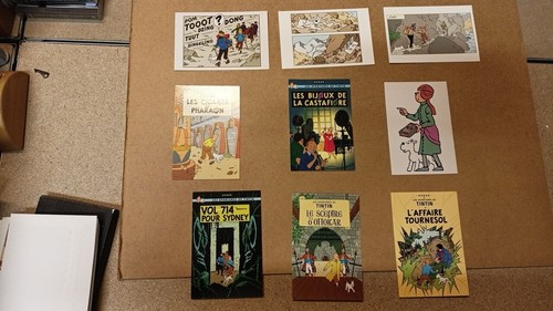 Tintin lot cartes postales - lot,