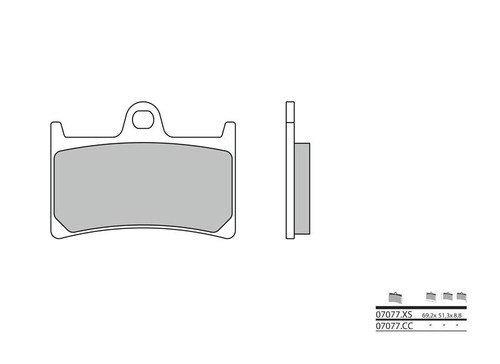 Plaquettes frein scooter avant