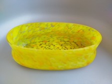 Vase Jardinière Verre Marmoréen Style Legras Clichy 