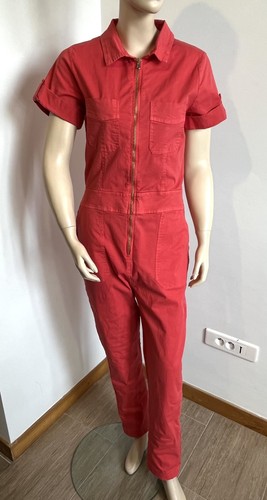 Combinaison t38 coton - t38/40, rouge