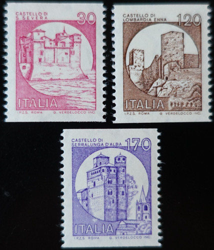 Timbres italie châteaux - d',