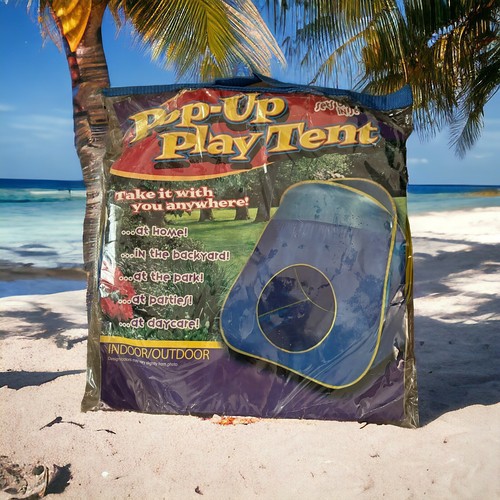 Pop play tent indoors - up,