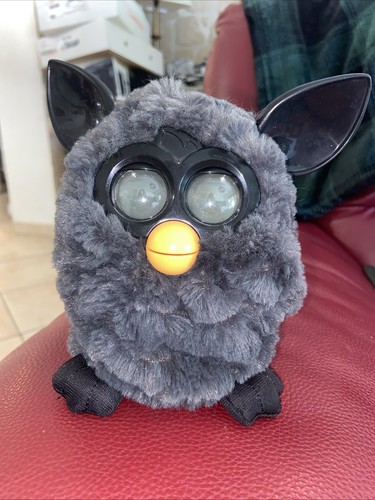 Peluche furby gris fonce - furby,