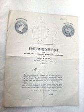 LIVRE ANCIEN ATELIER POUR PANTALON TAILLEUR D'ANGERS PATRON COUTURE 1858