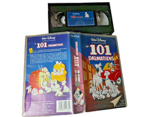 ANCIENNE CASSETTE VHS MAGNÉTOSCOPE FILM DESSIN ANIME LES 101 DALMATIENS