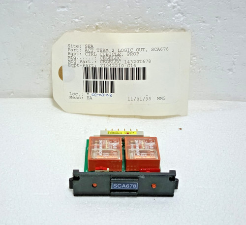 Cegelec sca 678 module - 678,
