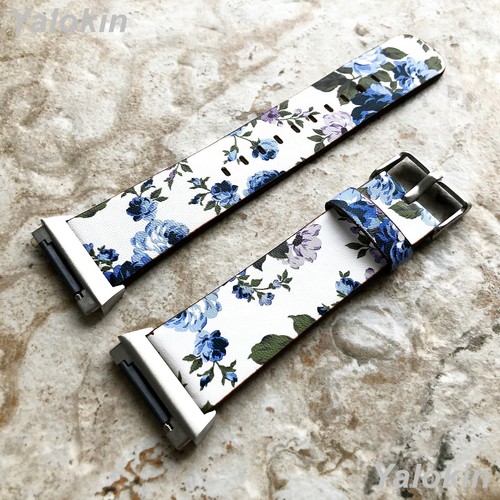 Floral bleu motif cuir - bleu, (fl-2)