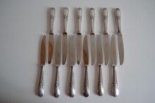 Couteaux dessert metal - 12,