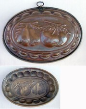 MOULE A GATEAU - CUIVRE  ETAME