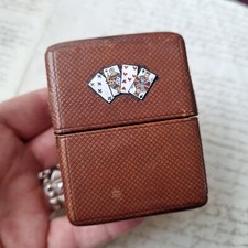 Boîte Jeu Cartes A Jouer Email MAQUET Rue De La Paix Paris XIXè Napoléon III 