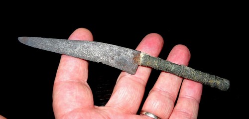 Rare couteau romain bronze - couteau, en