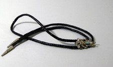  BOLOTIE lacet de cravate, Navajo, turquoise et métal argenté, personnage