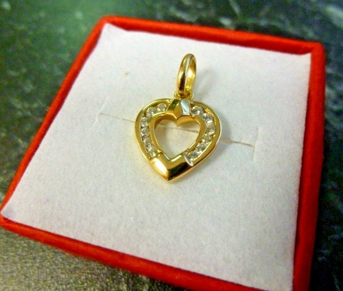 Pendentif coeur or 18k - pendentif,