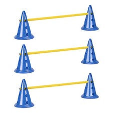 Kit d'entraînement pour chien - Obstacle agility chien avec 6x cône et 3 x bâton