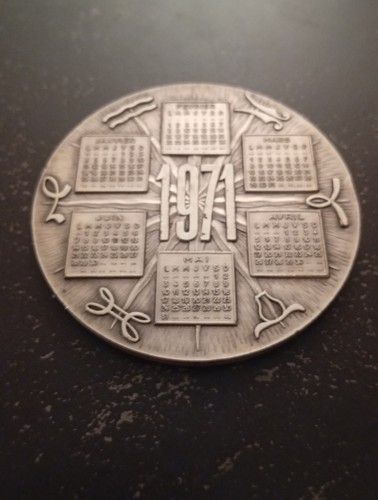 Medaille bronze calendrier - medaille,