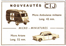 PUB  MINIATURE MICRO  " C.I.J