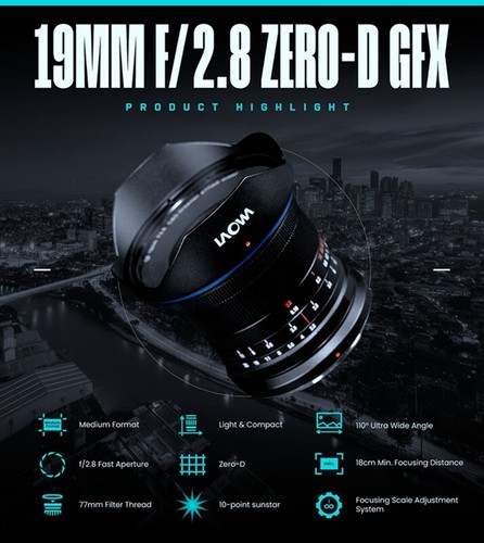 Laowa 19mm zero d - f2.8, zero-d