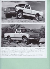 Photo de presse / press photo original Dodge Dakota 1987