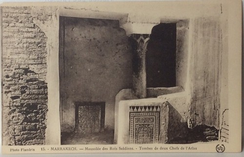 Cpa marrakech maroc - maroc, mausolÉe