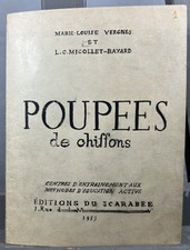Projet de couverture de livre original à l'encre Poupées de chiffons VERGNES