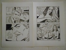 Elvifrance 6 planches originales Mondo Corrotto  par Tito Marchioro (1982)