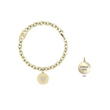Bracelet Femme LIU JO LUXURY LJ3099 Acier Inoxydable D'or Coeur
