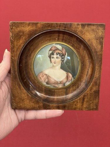 Cadre portrait miniature - portrait, femme