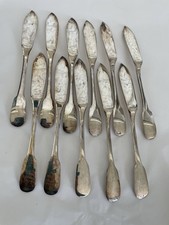 christofle couteaux a poisson métal argenté modèle Marly/7337V30