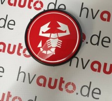 Cache De Moyeu Capuchon De Jante Abarth Scorpion Rouge 55 Mm Fiat Lancia Alfa