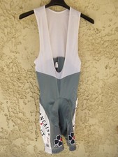 Combi Cuissard cycliste La Française Des Jeux FDJ vintage gris ancien Nalini 3 M