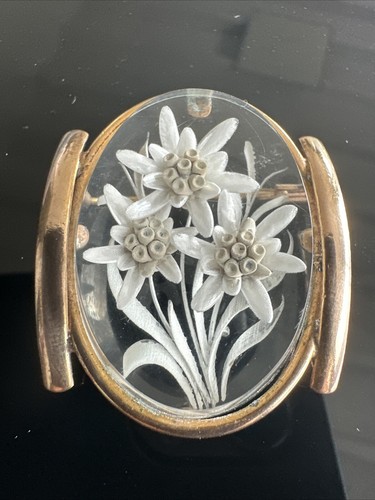 Ancienne broche edelweiss - ancienne,