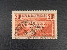France 1929-31 Pont du Gard n° 262A (I), 20f Chaudron, Oblitéré, Cote=45€