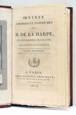 LIVRE ANCIEN LA HARPE OEUVRES