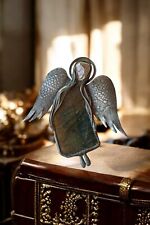 Pendentif Ange Labradorite et Cristal de Roche - Artisanat Vintage
