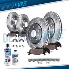 Front Rear Drilled Rotors