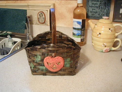 Vintage brown wicker halloween - brown,